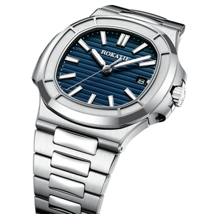 Montre mécanique automatique ultra-fine Miyota pour homme, résistante à l'eau, analogique, en acier inoxydable, montre de travail - Product Image 2