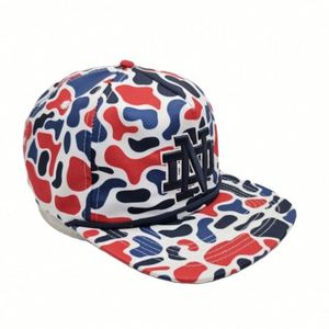 Wholesale Flat Embroidery 5 Panel Rope Snapback Unstructured Dad Camo <b>Hat</b> and Cap - Product Image 3