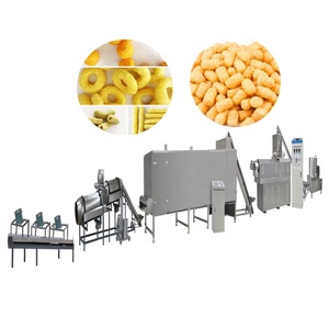 Ligne de production de produits soufflés délicieux : Machine à fabriquer des boules et bâtonnets de maïs soufflé, Extrudeuse de snacks soufflés au maïs - Product Image 4