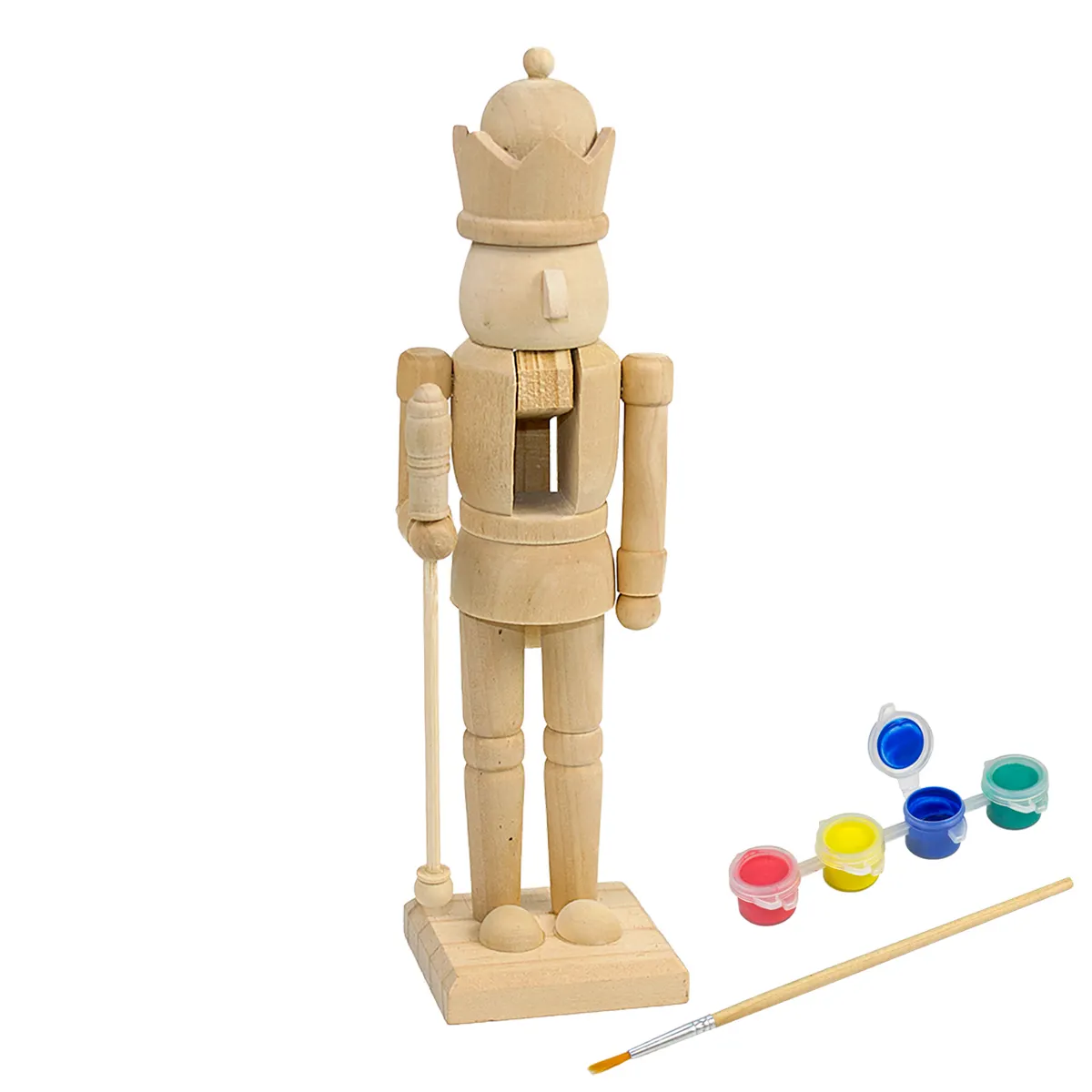 2 stücke Kinder Holz Walnuss Joint Roboter Figur Spielzeug 