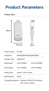พวงกุญแจโลหะขนาดเล็กพร้อมโลโ<span class=keywords><strong>ก</strong></span>้สั่งทำ แฟลชไดรฟ์ USB หมุนได้ USB3.0 USB2.0 ของขวัญเมมโมรี่สติ๊กสำหรับ<span class=keywords><strong>โปร</strong></span>โมชั่นองค์<span class=keywords><strong>ก</strong></span>ร - Product Image 6