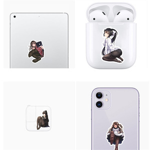 LWD 100 pz Sexy Anime cartone animato coniglietta impermeabile adesivi sporchi per borraccia portatile bagaglio bicicletta - Product Image 6