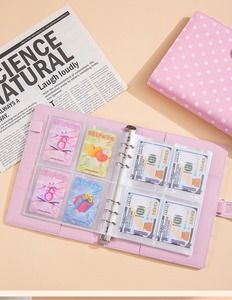 Raccoglitore per Pianificazione Finanziaria A5 con Copertina in Pelle PU a Motivo a Pois, con Molteplici Scomparti per Carte, Registro Contabile Staccabile e Quaderno da Lavoro - Product Image 5