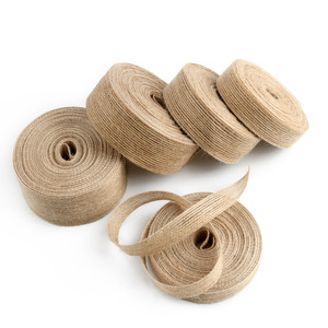 Natural Jute <strong>Burlap</strong> Rolls Hessian <strong>Ribbon</strong> for Christmas Vintage Wedding Party Decorations - Product Image 3