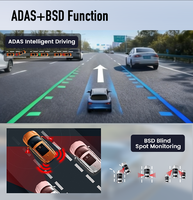Cámara Inteligente para Vehículos Comerciales de 4 Canales y 2K con 4G LTE, GPS, IA, DMS, ADAS y BSD