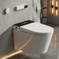 WC intelligent mural avec bidet électrique intégré, toilettes modernes entièrement automatiques