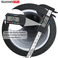 Tuyau flexible isolé en aluminium argenté de 160 mm, en PE ondulé, en caoutchouc et en plastique, pour système de climatisation HVAC