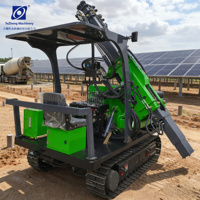 Pileuse hydraulique statique solaire TEZHONG MACHINE avec moteur et pompe, hauteur de piquage 4m, haute efficacité, visseuse portable