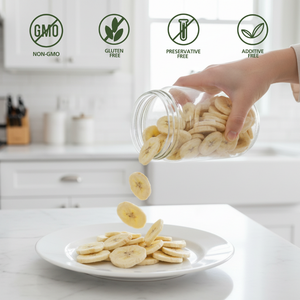 Viento Natural - Rodajas de Plátano Liofilizadas al por Mayor, Snacks de Fruta Semiblandos |   100% Natural Sin Azúcar Añadido 1kg Pavo - Product Image 1