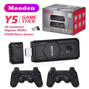 L Y5 Game Stick Sortie 4K 64 Go/128 Go Carte TF Plus Classique 45000/51000 Jeux Console de Jeu Vidéo X2 M8 Y6