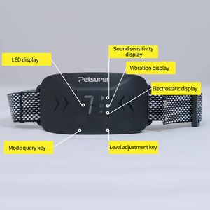 Vibration sûre et efficace collier électrostatique contrôle des aboiements chien intelligent bouchon d'aboiement dispositif de dressage électrostatique pour chien - Product Image 2