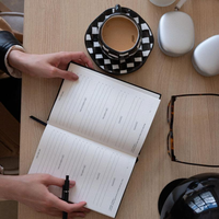 Carnet de planification et d'organisation personnalisé format A5 en lin rigide – Le meilleur journal personnel pour la réflexion et les soins intérieurs – Impression de livres de réflexion