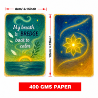 Vente en gros personnalisée de 50 cartes d'affirmation douce, jeu d'oracle, cartes de guérison spirituelle, cartes de tarot parfumées, OEM ODM