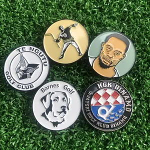 Wholesale custom stamp divot tool metal golf ball marker