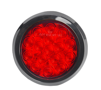 Promotion : Feu arrière universel 24V à LED pour voiture, camion et remorque – Feu stop, clignotant latéral et indicateur d'avertissement – Rouge