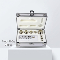 Ensembles de poids d'étalonnage en acier inoxydable Santwell E1 E2 F1 F2 M1, poids de test polis miroir en acier inoxydable 304 pour l'étalonnage des balances