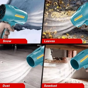 Nouveau <span class=keywords><strong>Souffleur</strong></span> de Feuilles de Jardin sans Fil Léger <span class=keywords><strong>à</strong></span> Main 21V avec Grand Débit d'Air et <span class=keywords><strong>Batterie</strong></span> au Lithium - Product Image 4