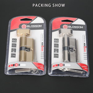 30mm + 30mm אמבטיה 60mm יחיד פתוח אירופאי דלת מנעול צילינדר יחיד סוף רוטרי Knob בטוח נעילה צילינדר - Product Image 6