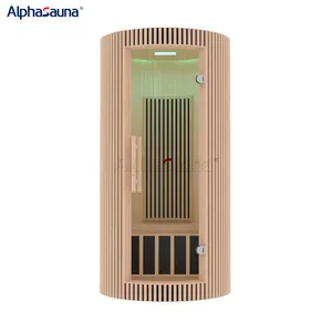 Sauna híbrida tradicional infravermelho remoto de fibra de carbono opcional Sauna aquecedor a vapor úmido