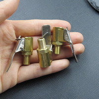 Embout de gonflage en cuivre à visser pour réparation de pneus, avec adaptateur à clip pour tuyau de 8 mm