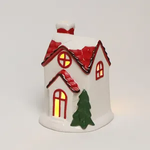 best selling christmas items christmas ceramic house lights decoration decorazion natalizie merry christmas decor