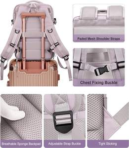 Mochila de Viaje Grande Personalizada para Mujer, Impermeable, Informal, para Deportes al Aire Libre, con Puerto de Carga USB y Compartimento para Zapatos - Product Image 5