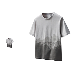 เสื้อยืดไล่เฉดสีน้ำเงิน น้ำหนักเบา ระบายอากาศได้ดี แห้งเร็ว เหมาะสำหรับออกกำลังกาย กิจกรรมกลางแจ้งในฤดูร้อน ผลิตจากโพลีเอสเตอร์ 100% สำหรับทั้งชายและหญิง - Product Image 4