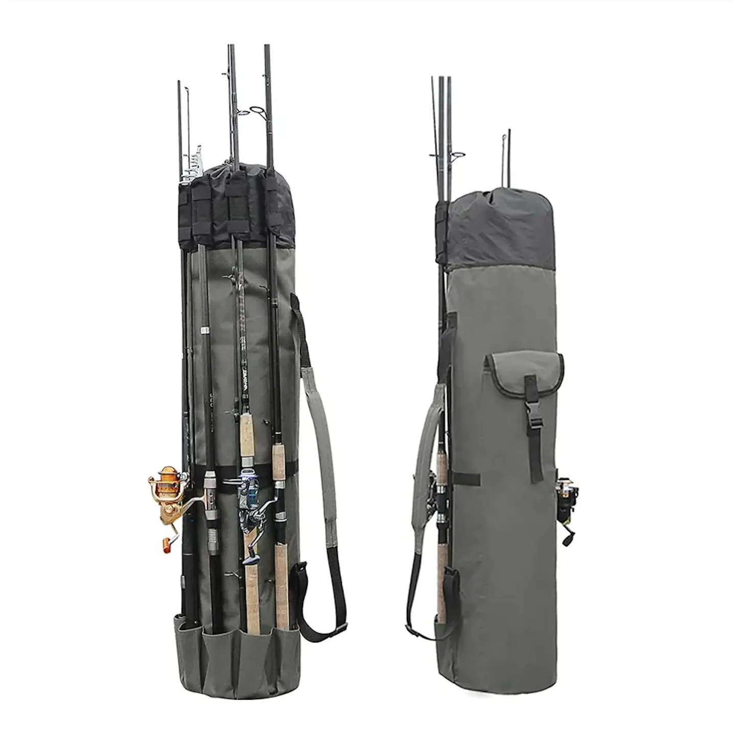 SOLO WILD Outdoor Multifunctional Fishing Rod Bag Waterproof Shoulders Tool Storage Fishing Rod Tackle Bag