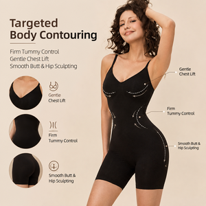 <span class=keywords><strong>Body</strong></span> <span class=keywords><strong>modellante</strong></span> senza cuciture da donna con spalline regolabili, supporto per il busto, controllo della pancia, pantaloncini modellanti per uso quotidiano - Product Image 2