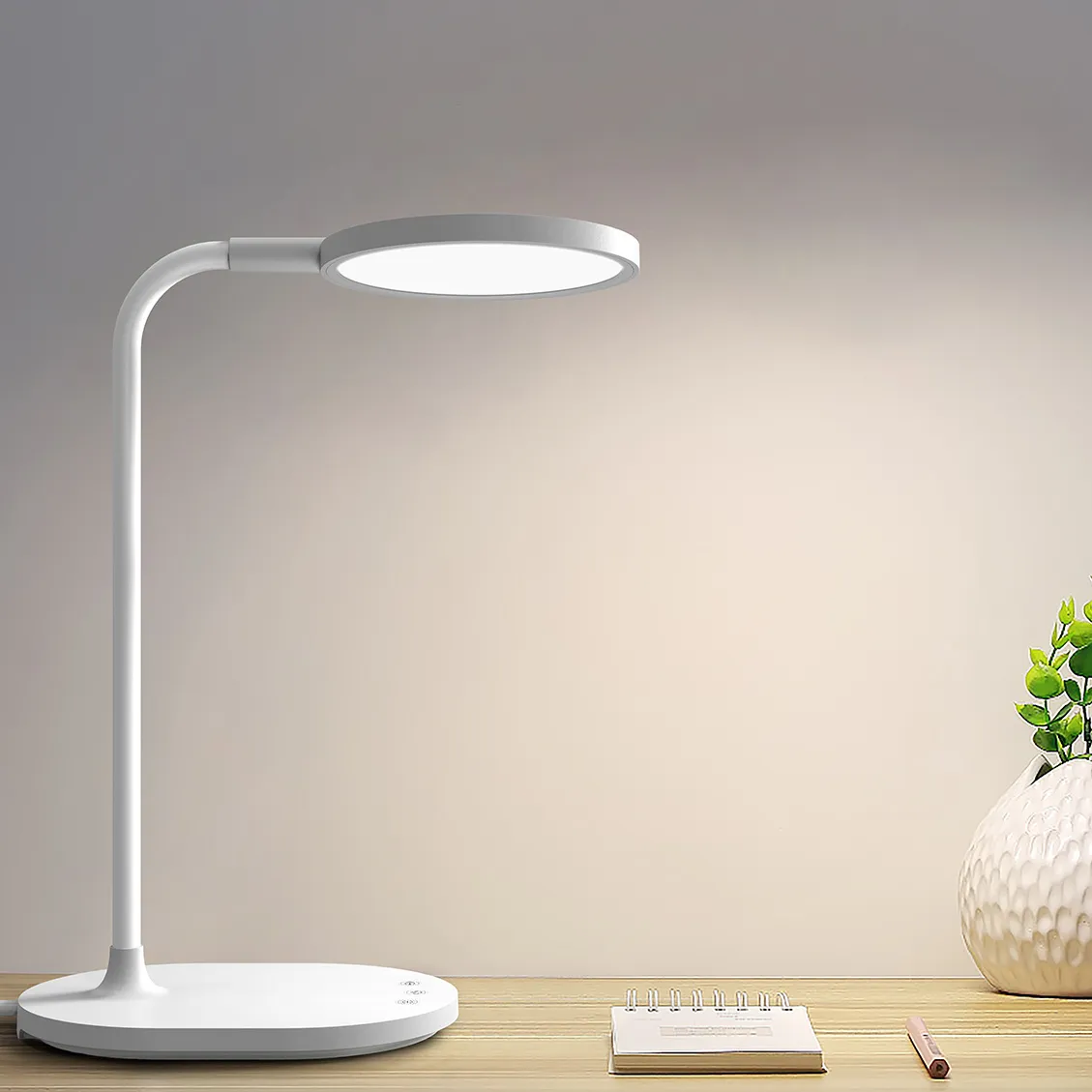 Inveer "TUV RG0" Level Anti Blue Light LED Desk Lamp With Touch Control 9W Bright Reading Table Lamp 3 Color Modes