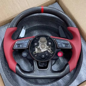 Volant en cuir en fibre de carbone personnalisé pour <span class=keywords><strong>Audi</strong></span> pour le sport RS3 RS4 RS5 RS6 RS7 S3 <span class=keywords><strong>S4</strong></span> S5 S6 A3 A4L A5 A6L Q5 Q7 A7 Q3 R8 A1 - Product Image 6