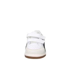Baskets Puma pour enfants, blanc et noir, talon de 2 cm, fermeture Velcro, chaussures en toile tendance - Product Image 6