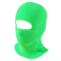 Diseñador personalizado logotipo personalizado cara completa Beanie sombreros cubierta de un agujero de punto máscara de esquí bordado personalizado pasamontañas máscara de esquí sombrero