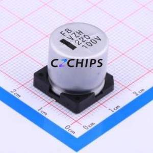 Condensador Electrolítico de Aluminio SMD VZH221M2ATR-1616, D16xL16.5mm 220uF 20% 100V 16mm - Product Image 1