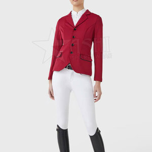 Chaqueta ecuestre de nuevo diseño para montar a caballo, abrigo largo de competición para mujer, chaqueta duradera para montar a caballo a la venta - Product Image 6
