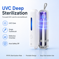 Boîte stérilisatrice UV pour brosse à dents, rechargeable par USB, portable, support de stérilisation pour brosse à dents électrique de voyage