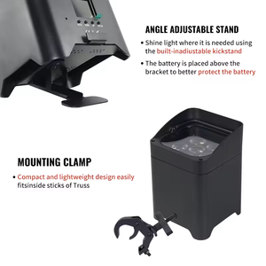 10pcs 6x18W không dây Battery Powered <span class=keywords><strong>DMX</strong></span> WIFI <span class=keywords><strong>LED</strong></span> uplight mệnh lên ánh sáng với phí trường hợp đối với Wedding party Bar - Product Image 3