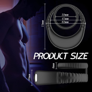 Oem Siliconen Trillende Haan Ring-Dubbele Laag Ontwerp Voor Sterkere Erectie En Krachtige Clitorale Stimulatie - Product Image 4