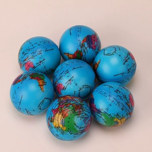 CHENXI Stress Relief Mini Educational <b>Squeeze</b> Earth <b>Ball</b> Globe 6.3CM PU Anti Stress <b>Ball</b> Fidget Toy Unisex Pack of 12 - Product Image 2