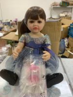 Poupée Princesse NPK 55cm, Réaliste, en Silicone, Cadeau pour Fille, Jouet Enfant