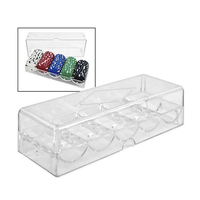 Boîte de protection transparente en acrylique anti-triche pour jeu de cartes de casino Baccarat, utilisation exclusive