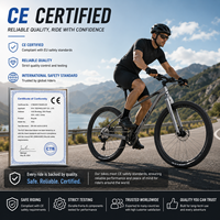 Vélo de montagne avec fourche en carbone de 29 pouces, 24 vitesses, guidon intégré, axe traversant, frein à disque hydraulique, VTT pour adultes