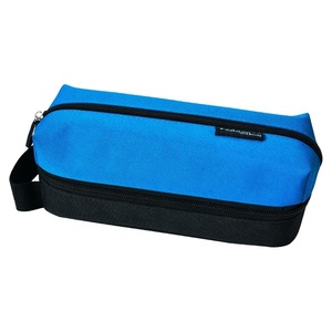 Big capacity fabric pencil case new design pencil pouch stationery box for pen with handle