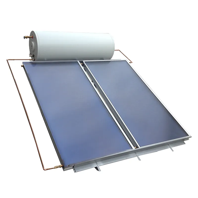 Aquecedor de água térmico solar integrado, cor aço não-pressão