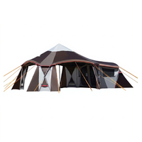Tente de camping extensible CAMPTOWN CHAMPION(A) pour 4 personnes, simple couche, quatre saisons, en tissu Oxford, grand espace, une chambre, un salon