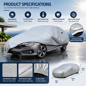 Custom Reflective Mirror Surface Automobile Cover Waterproof Shiny Metallic Coating Sedan SUV Dust UV Defense <strong>Blanket</strong> - Product Image 3