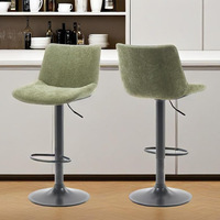 Tabouret de bar moderne et minimaliste, élégant, avec siège rembourré, dossier réglable en hauteur, pour bureau commercial ou comptoir de bar