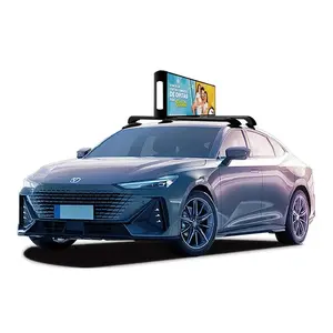 P2.5車の広告LEDスクリーンディスプレイ画面両面4GWIFIタクシートップLEDディスプレイ