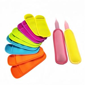 Sacs isothermes réutilisables en néoprène imperméables pour bâtonnets glacés, avec logo personnalisé, 14 couleurs unies, anti-gel - Product Image 5