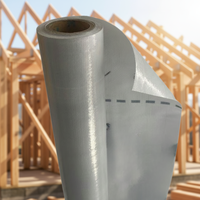 Membrane de toiture respirante et imperméable en HDPE PP non tissé, résistante à la moisissure et aux UV, pour la réparation des toitures, des murs et des maisons